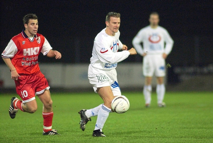 Edi Stössl (left) played for SCE in the Regionalliga.