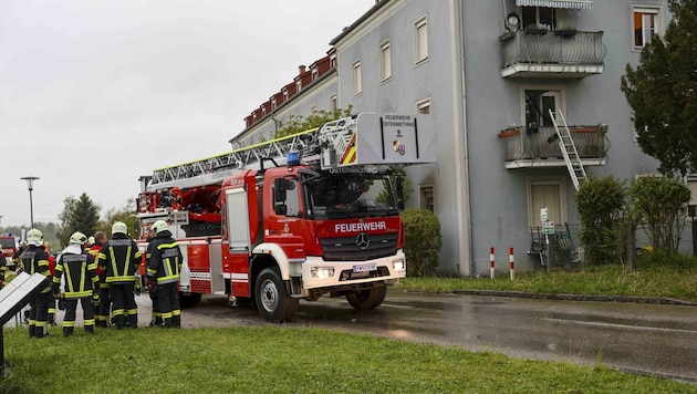 A tüzet gyorsan sikerült megfékezni. (Bild: Pressefoto Scharinger © Daniel Scharinger)