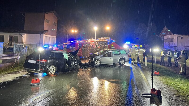 Die Unfallstelle bei Mittersill (Bild: FF Mittersill)
