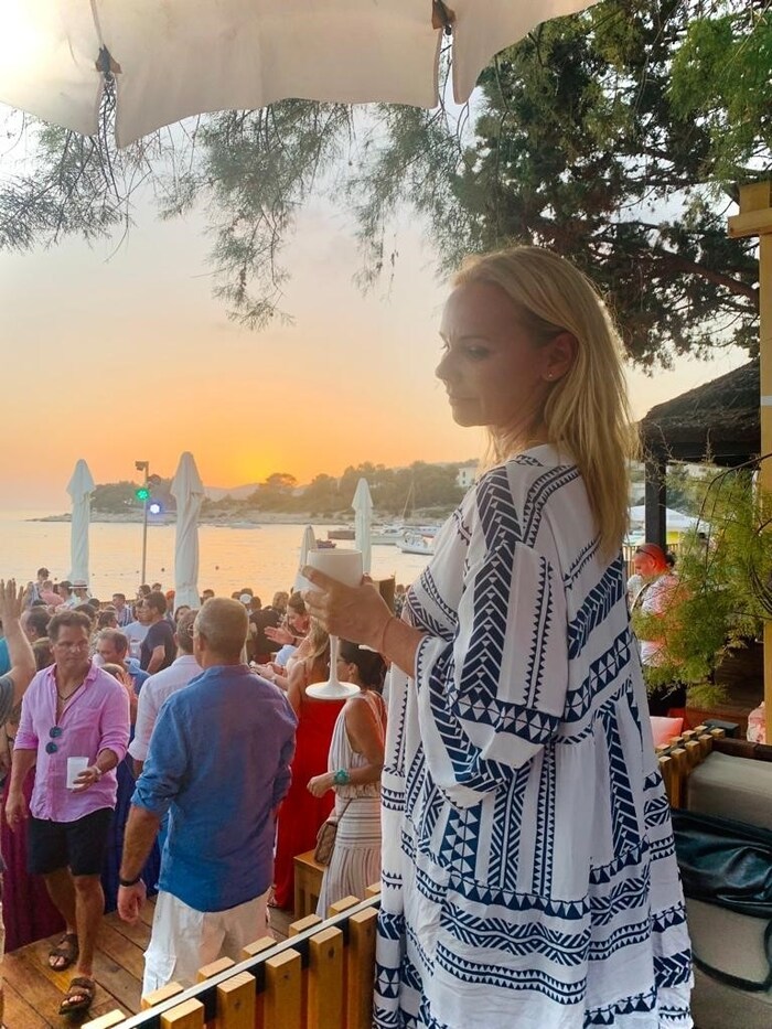 Sylvia Graf in ihrem letzten Urlaub am Strand