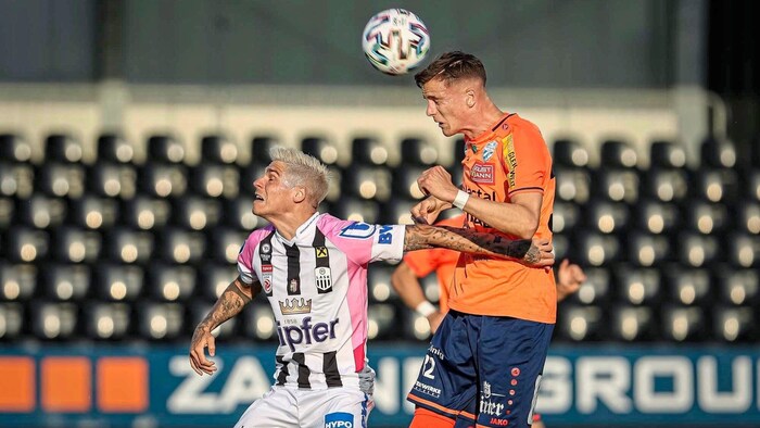 Frieser (2020 noch beim LASK) gegen Luckeneder, damals Hartberger. Diesmal sind die Rollen ...