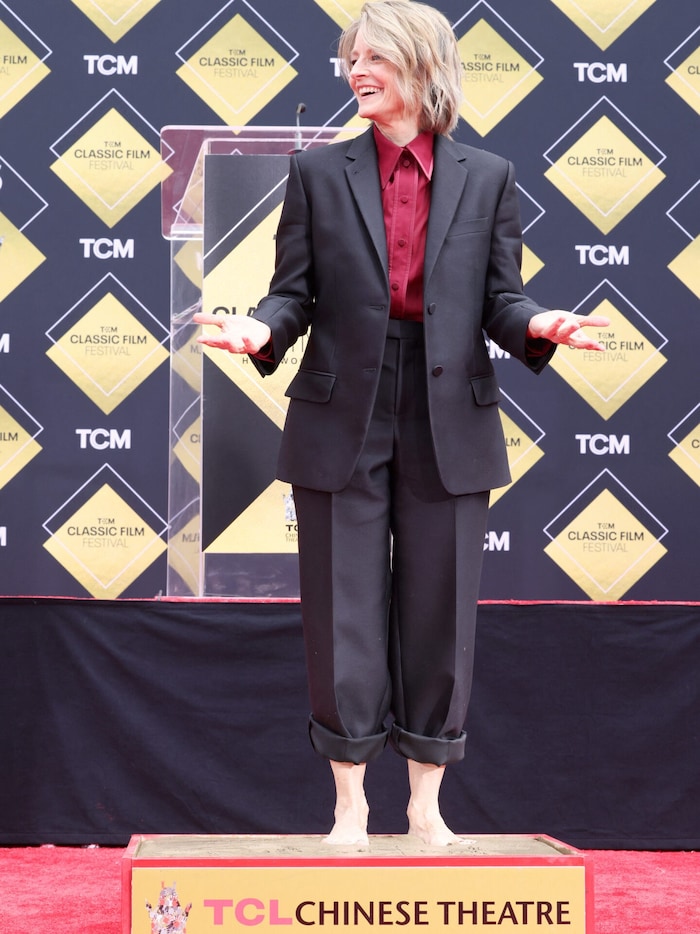 Jodie Foster hinterlässt ihre Fußabdrücke in Hollywood.