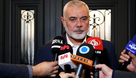 Der Auslandschef der Hamas, Ismail Haniye will offenbar sein Hauptquartier verlagern. (Bild: APA/AFP/Iranian Foreign Ministry)