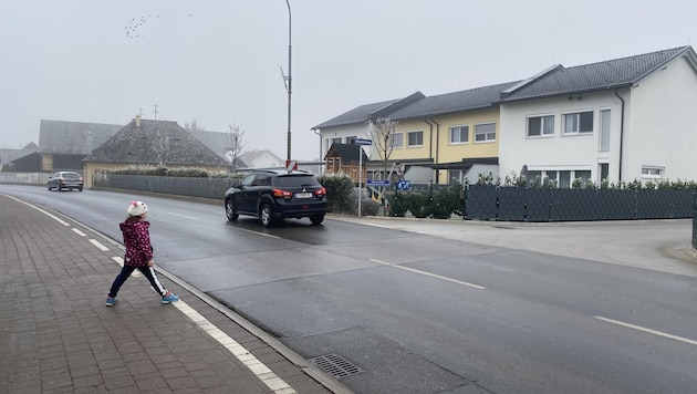 Für Eltern viel zu gefährlich ist der Schulweg in Lendorf.  (Bild: Elisa Aschbacher)