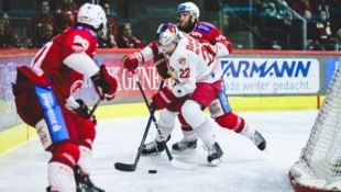 Johannes Bischofberger (hi.) spielte eine Top-Saison und bleibt in Klagenfurt. (Bild: GEPA pictures)