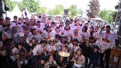 Bulls feierten den Titel-Hattrick mit ihren Fans. (Bild: Tröster Andreas)