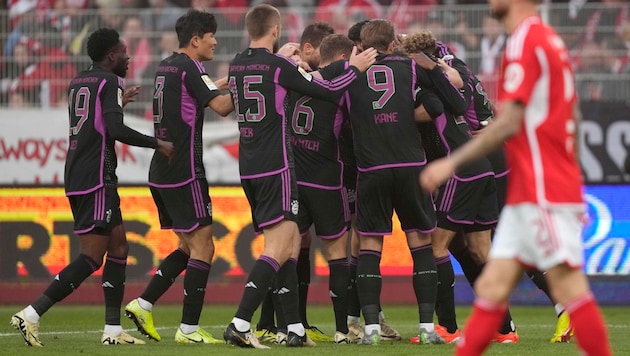 Der FC Bayern hat gegen Union Berlin nichts anbrennen lassen … (Bild: Associated Press)