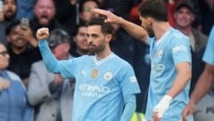 Bernardo Silva erzielte das Goldtor. (Bild: Copyright 2024 The Associated Press. All rights reserved)