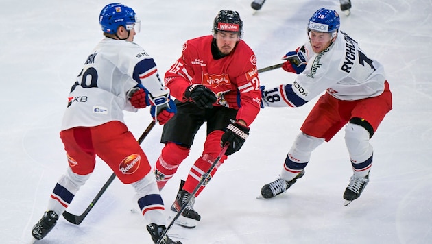 Österreichs Eishockey-Nationalteam prallt am Sonntag in Wien auf die Großmacht Kanada. Der Unterschied zum Rekordweltmeister könnte kaum größer sein. (Bild: GEPA)