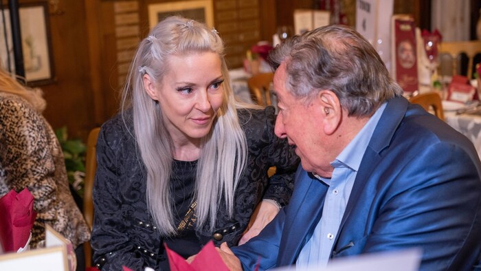 Richard Lugner and his fiancée Simone "Bienchen" Reiländer