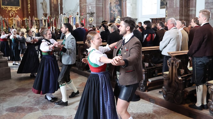 In der Jesuitenkirche wurde aufgetanzt.