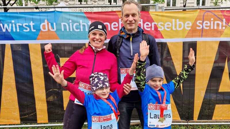 Sportliche Familie: Romana, Clemens, Jana & Laurens Ransmayr. (Bild: Zur Verfügung gestellt)