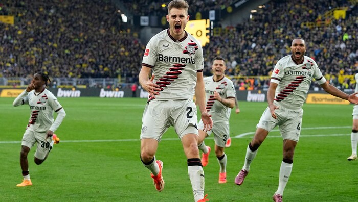 Josip Stanisic wurde mit Leverkusen Meister.