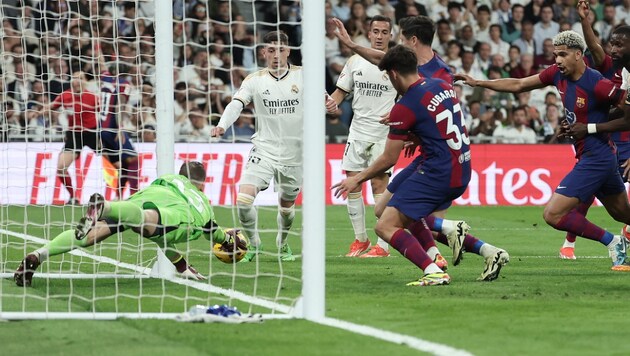 There was a lot going on again in the Clasico between Real and Barcelona. (Bild: AFP or licensors)