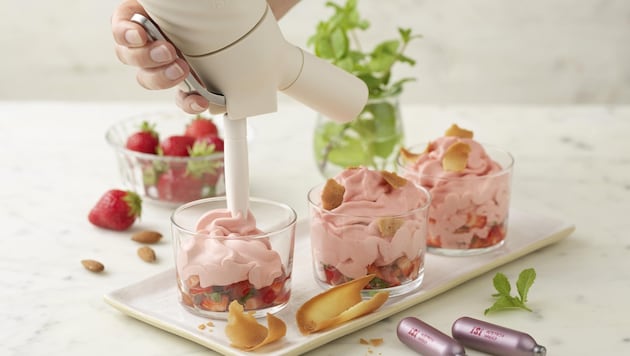 Strawberry mousse (Bild: iSi Culinary)