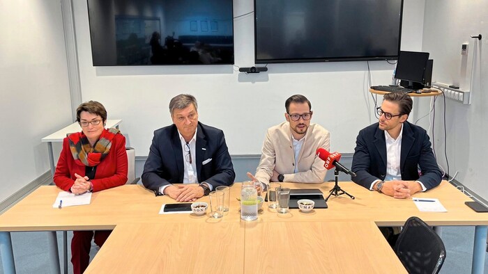 Landesrätin Beate Prettner, WK-Präsident Jürgen Mandl, Landesrat Sebastian Schuschnig und ...