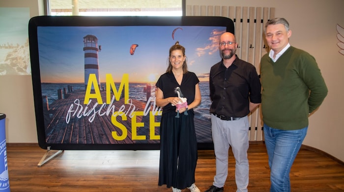 Theresa Gsellmann, Rene Lentsch und Markus Pfeffer sind die Tourismusverantwortlichen in der ...