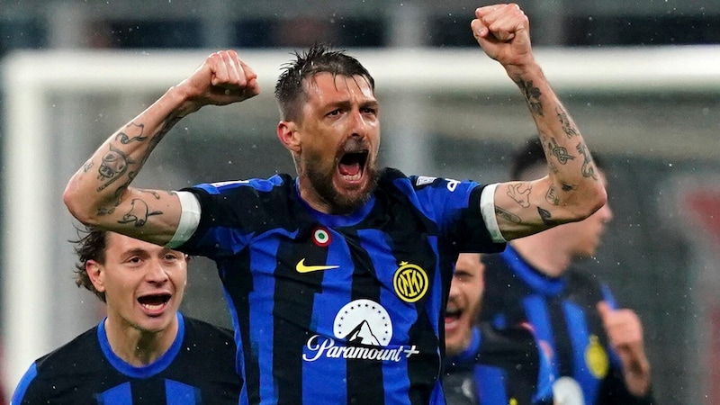 Italiens Meister Inter Mailand mit Acerbi und Co in Klagenfurt? Möglich! (Bild: AP)