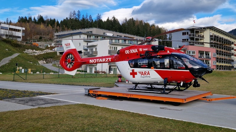 Der beim Krankenhaus Reutte stationierte RK-2. (Bild: Hubert Rauth)