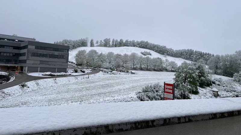 Auch von der „Krone“-Redaktion aus, sieht es nach Winter aus. (Bild: Katja Bieche)