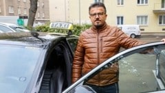 399 Euro musste Herr B. zahlen, weil er mit seinem Taxi drei Minuten vor der Einfahrt eines Privatparkplatzes gehalten hatte. Er fühlt sich abgezockt und fordert eine Gesetzesänderung. (Bild: klemens groh)