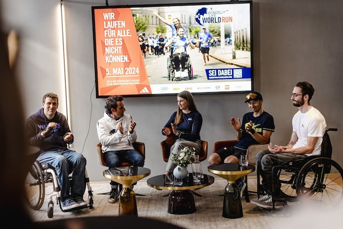 Wolfgang Illek (far left) is Head of Fundraising at the Wings for Life Foundation.