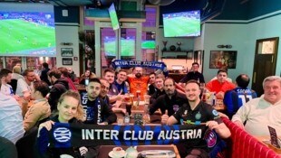 Die Champions Bar im Wiener Hotel Marriott war fest in der Hand der Nerrazurri-Fans. (Bild: www.inter-club.at)