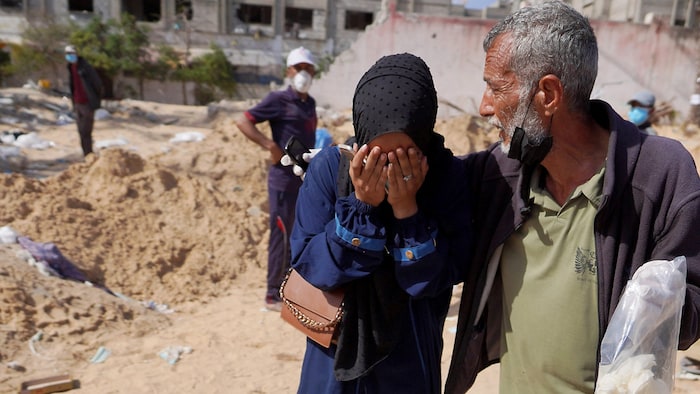 Am Montag wurde der Fund von Massengräbern im Gazastreifen gemeldet.