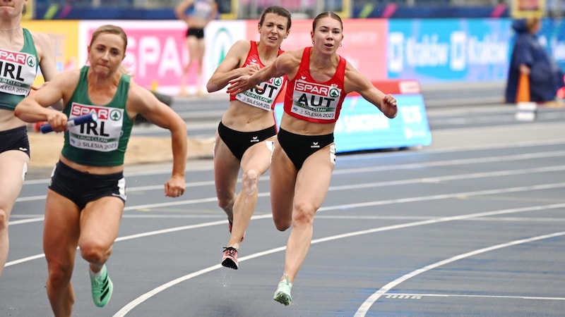 Isabel Posch was also lightning fast with the red-white-red relay team. (Bild: ÖLV/Alfred Nevsimal)