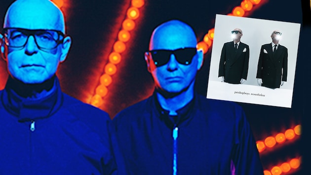 Tireless and in top form: the legendary Pet Shop Boys are in unchanged strength on their 15th studio album "Nonetheless". (Bild: Warner Music, Alasdair MacLellan, Krone KREATIV)