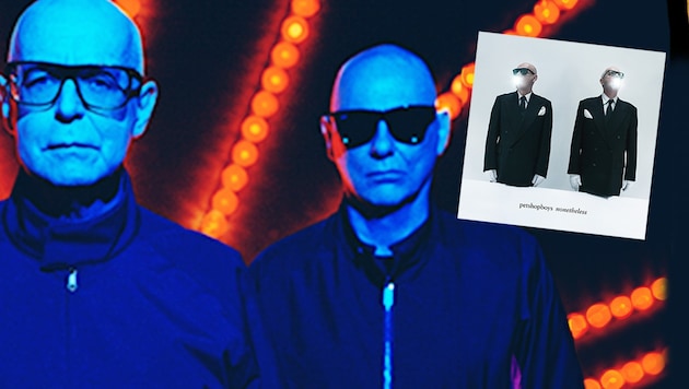 Unermüdlich und in Bestform: Die legendären Pet Shop Boys befinden sich auf ihrem 15. Studioalbum „Nonetheless“ in unveränderter Stärke. (Bild: Warner Music, Alasdair MacLellan, Krone KREATIV)