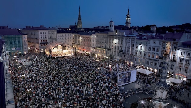 Am 4. Juli spielt das Bruckner Orchester auf dem Linzer Hauptplatz (Bild: BOL Open Air)