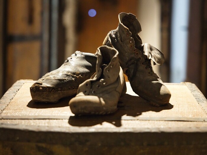 These leather shoes from the town museum in the old town hall in Eisenerz tell of a dark hour in Styrian history.