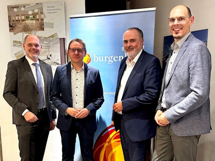 Gesundheit-Burgenland Managing Director Franz Öller, Landesholding-Burgenland-Technik Managing ...