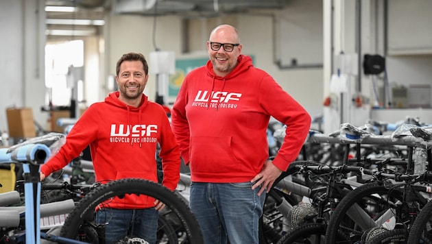 Alexander Schnöll (left) and Roland Wallmannsberger had founded WSF. (Bild: Markus Wenzel)