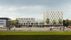 Bis Ende 2025 entstehen in der Prinz Eugen Straße ein Ärztezentrum und 46 Wohnungen. (Bild: expressiv.at)