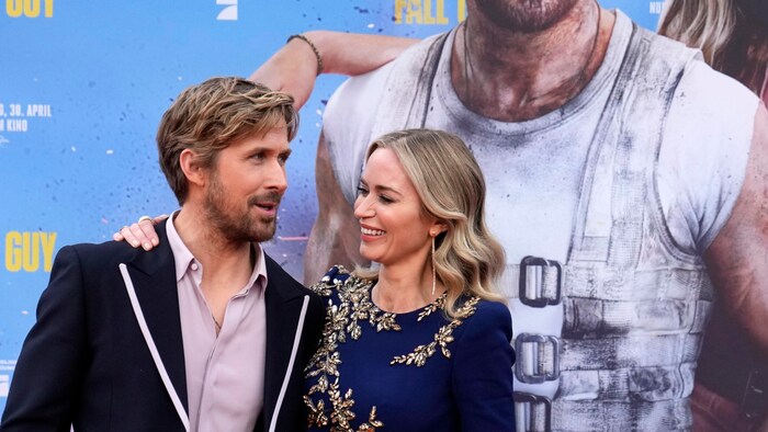 Ryan Gosling und Emily Blunt bei der Berlin-Premiere ihres Films „Fall Guy“.