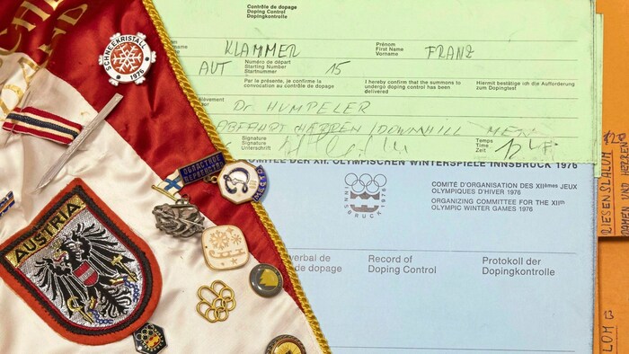 1976 Olympic Games: Franz Klammer's doping control protocol.