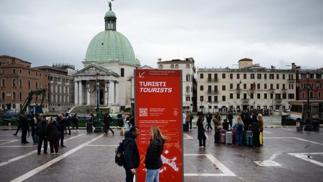 Die Sonderabgabe in Venedig beträgt fünf Euro. (Bild: AFP)
