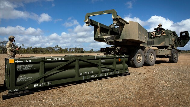 Preparation of an ATACMS launch facility in Australia (Bild: APA/AP)