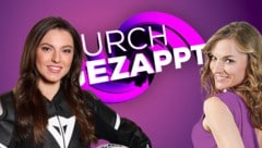 „Krone“-TV-Redakteurin Marie Leopoldsberger hat mit Alina Marzi „Durchgezappt“. (Bild: ServusTV, Krone KREATIV)