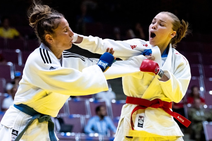 Anna (right) was injured before Alabama 2022 and was unable to prepare properly.