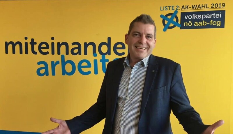 Vizepräsident Josef Hager (FCG) konnte wohl nur bis zu Stimmenauszählung lachen (Bild: VPNÖ)