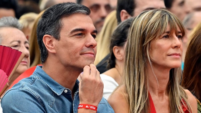 Prime Minister Pedro Sánchez with his wife Begoña Gómez