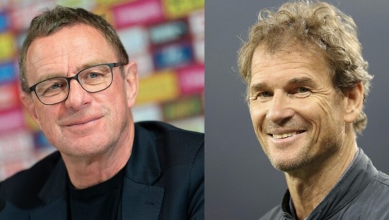 Ralf Rangnick, Jens Lehmann (Bild: APA/GEORG HOCHMUTH; Sebastian El-Saqqa / dpa Picture Alliance / picturedesk.com)