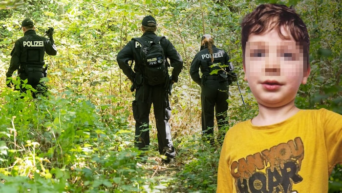 Arian (right) had left his parents' house alone on Monday evening. Hundreds of emergency ...