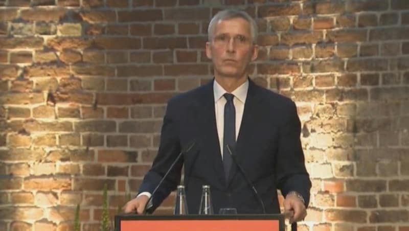 NATO-Generalsekretär Jens Stoltenberg hält einen Sieg der Ukraine im Krieg gegen Russland weiter für möglich. (Bild: AFP (Screenshot))