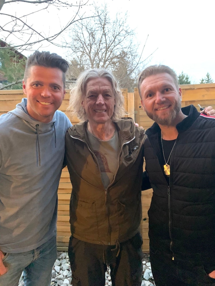 Jokl Brunner mit Wolfi Birnstingl und Chris Berger von Nordwand