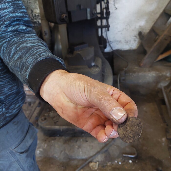 Am Ende ist das Cent-Stück ganz schön platt.