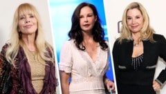 Hollywoodschauspielerinnen wie Rosanna Arquette, Ashley Judd und Mira Sorvino sind schockiert über die Urteilsaufhebung von Harvey Weinstein.  (Bild: Krone KREATIV/APA/Getty Images via AFP/GETTY IMAGES/Randy Shropshire, APA/AP Photo/Susan Walsh, APA/Monica)